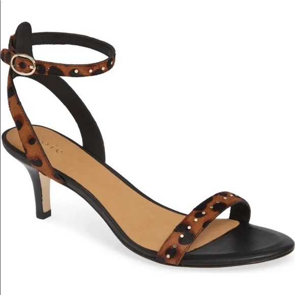 Joie Malina Genuine Calf Hair Leopard Print Sandal